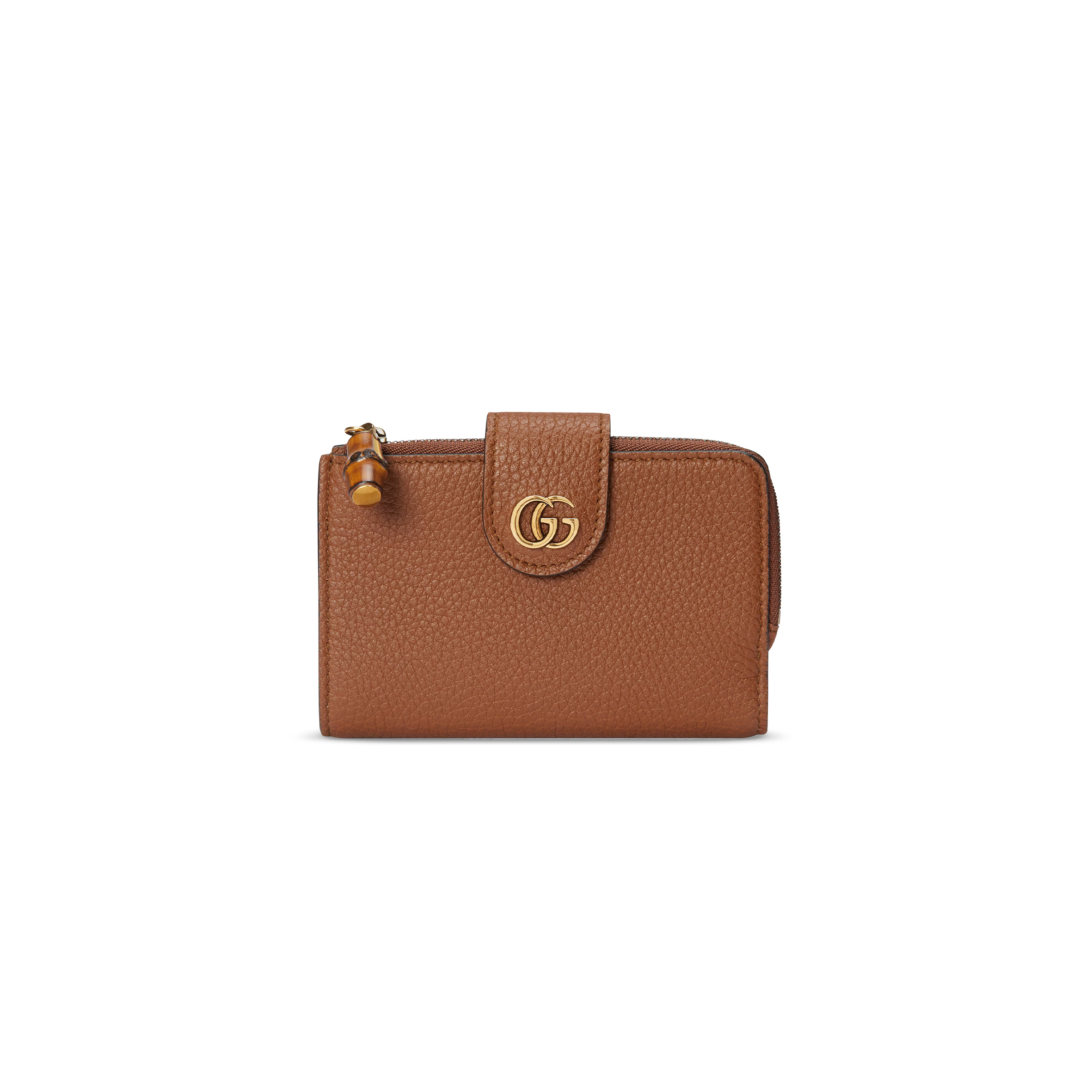 GUCCI MEDIUM DOUBLE G WALLET WITH BAMBOO 739498 (13*8.5*2cm)